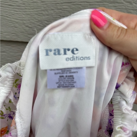 Rare Editions Purple and Orange Smocked Sundress - Picture 3 of 3